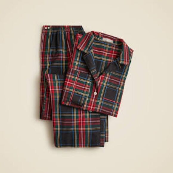 J CREW Pajama pant set in Stewart tartan cotton poplin - Picture 1 of 3